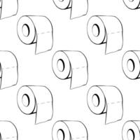 Toilet paper rolls seamless pattern vector