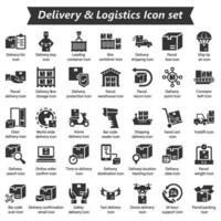 Delivery logistics Icon Set vector