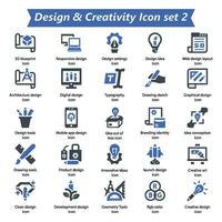 Design Creativity Icon Set 2 vector