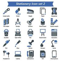 Stationery Icon Set 2 vector