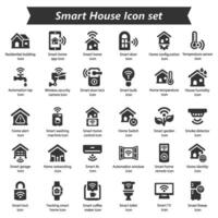 inteligente casa icono conjunto vector