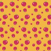 background design with patterns of fruit and vegetables in vector illustration