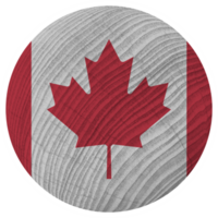 Canada Country Flag in Circle Shape png