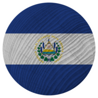 El Salvador Country Flag in Circle Shape png