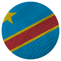 democrático república de el congo nacional bandera en circulo forma png