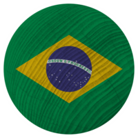 Brasil nacional bandera en circulo forma png