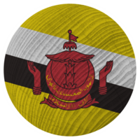 brunei nationell flagga i cirkel form png