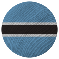 Botswana National Flag in Circle Shape png