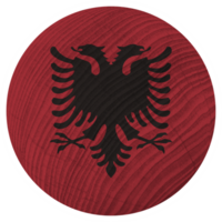 Albania nazione bandiera nel cerchio forma png