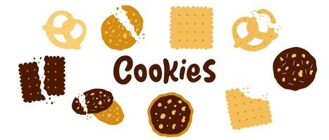 set of cookies vector image illustration