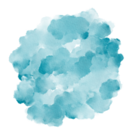 capri, blå vattenfärg måla färga bakgrund cirkel, abstrakt papper textur Färg av de år png