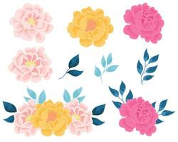 Vintage Rose Hand Drawn Flower vector