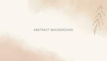 Abstract horizontal watercolor background. Neutral light colored empty space background illustration vector