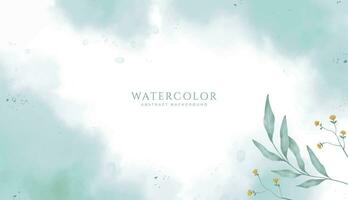 Abstract horizontal watercolor background. Neutral light colored empty space background illustration vector