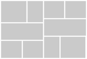 Pictures or photos frame collage vector