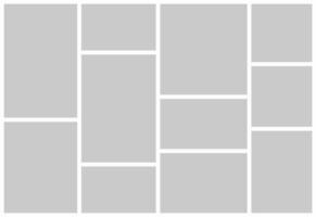 Pictures or photos frame collage vector
