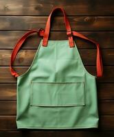 AI generated AI Generated Stylish Adjustable Cooking aprons for men and women photo