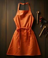 AI generated AI Generated Stylish Adjustable Cooking aprons for men and women photo