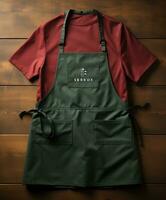 AI generated AI Generated Stylish Adjustable Cooking aprons for men and women photo