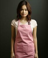 AI generated AI Generated Stylish Adjustable Cooking aprons for men and women photo