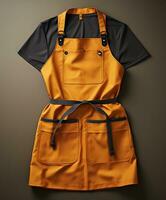 AI generated AI Generated Stylish Adjustable Cooking aprons for men and women photo