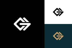 letter g monogram vector logo design