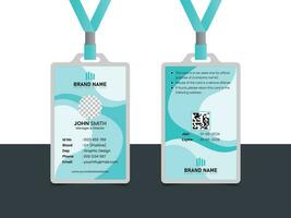 Corporate Business id card design vector