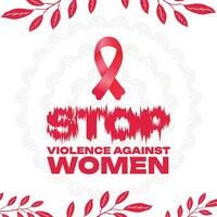 International day for the elimination of violence against women Social Media Post Banner Template vector