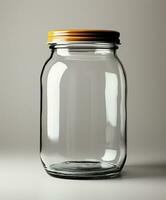 AI generated Innovative Packaging Mockup Designs for Glass Jars - AI Generated photo