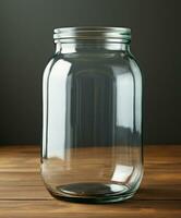 AI generated Innovative Packaging Mockup Designs for Glass Jars - AI Generated photo