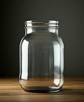 AI generated Innovative Packaging Mockup Designs for Glass Jars - AI Generated photo