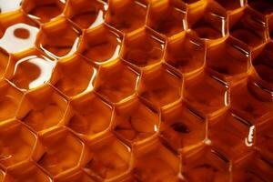 Hexagonal Honey comb. Generate Ai photo