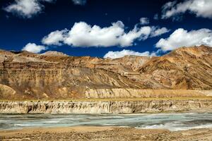 Himalayan landscape along ManaliLeh road photo