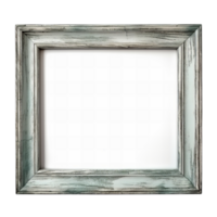 AI generated Wooden picture frame clip art png