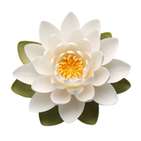 AI generated Water lily clip art png
