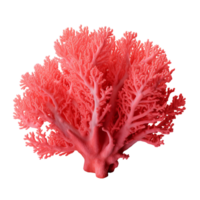 ai gerado vermelho coral grampo arte png