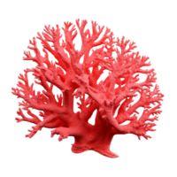 AI generated Red coral clip art png