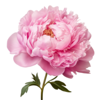 ai gegenereerd roze pioen klem kunst png