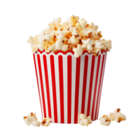 AI generated Popcorn tub clip art png