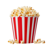 AI generated Popcorn tub clip art png