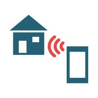 Home Automation Vector Glyph Two Color Icons For Personal And Commercial Use.