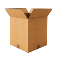 AI generated Opened cardboard box clip art png