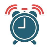Alarm Vector Glyph Two Color Icons For Personal And Commercial Use.
