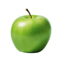 AI generated Green apple clip art png