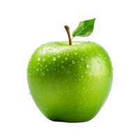 AI generated Green apple clip art png