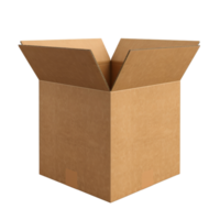 AI generated Opened cardboard box clip art png