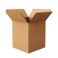 AI generated Opened cardboard box clip art png