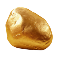 AI generated Gold stone clip art png