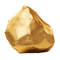 AI generated Gold stone clip art png