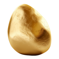 AI generated Gold stone clip art png